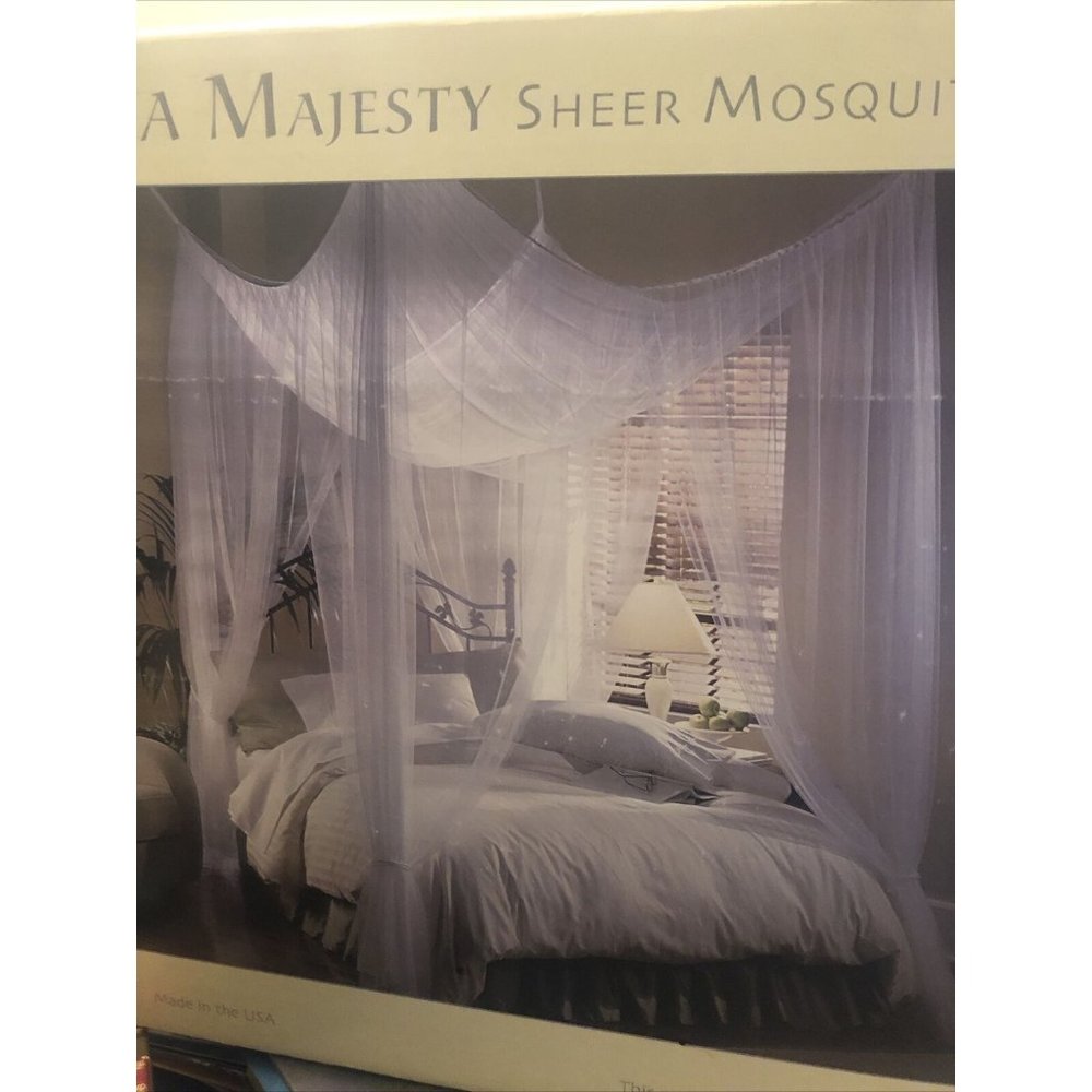 Sheer Mosquito Net Canopy - White